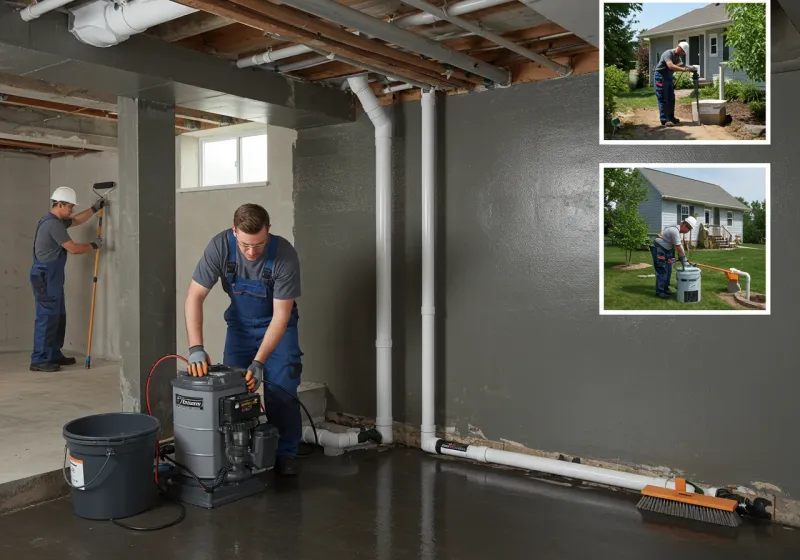 Basement Waterproofing and Flood Prevention process in New London, IA